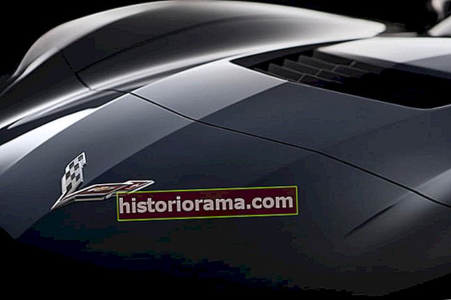 2014 Corvette Stingray exteriérová dřevěná uhlíková digestoř makro
