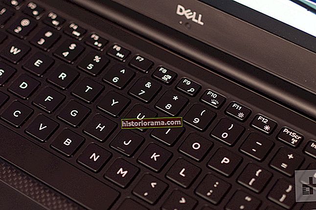 Dell XPS 15 9570 tastatur lukket