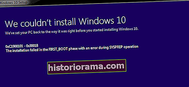 Windows 10 installationsfejl