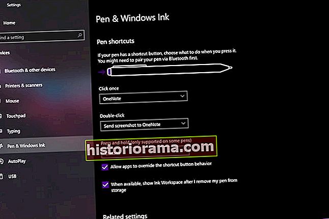Windows Surface Pen-indstillinger
