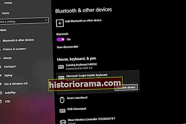 Windows 10 Видаліть пристрій Bluetooth