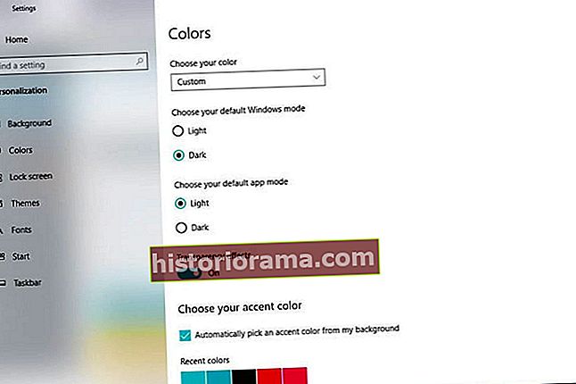Зображення кольорів меню "Пуск" Windows