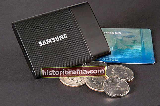 Samsung bærbare SSD T1-mynter