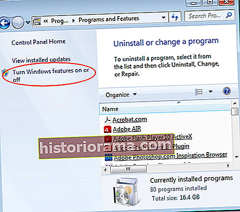 Vypněte funkce systému Windows