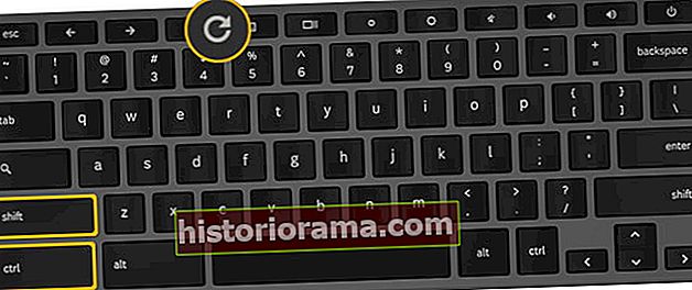 Obnovovací klíč klávesnice Chromebooku