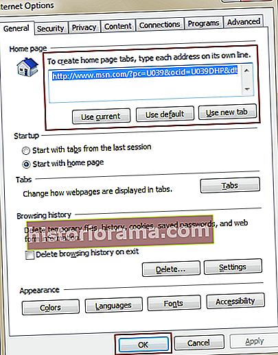 Nástroje prehliadača Internet Explorer
