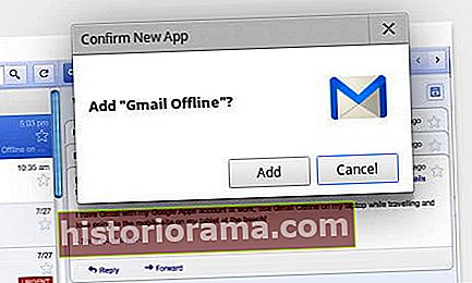 Tilføj Gmail offline