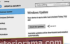 Windows 10 opdateringer