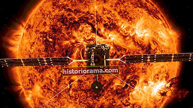 Ilustrace kosmické lodi ESA (Evropská kosmická agentura) Solar Orbiter