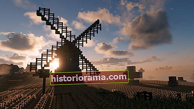 Minecraft screenshot větrných mlýnů