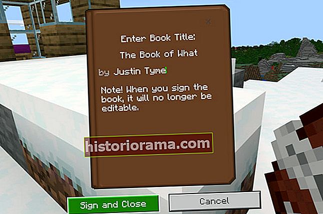 Minecraft-titel en underskrevet bog