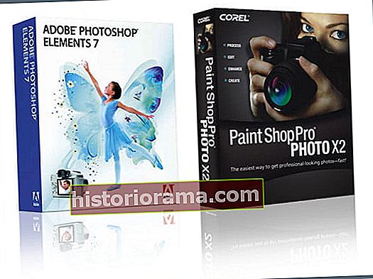 Adobe's Photoshop Elements 7 in Corel's Paint Shop Pro Photo X2 Ultimate