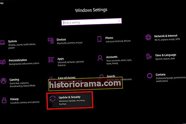 Opdatering og sikkerhed for Windows 10-indstillinger