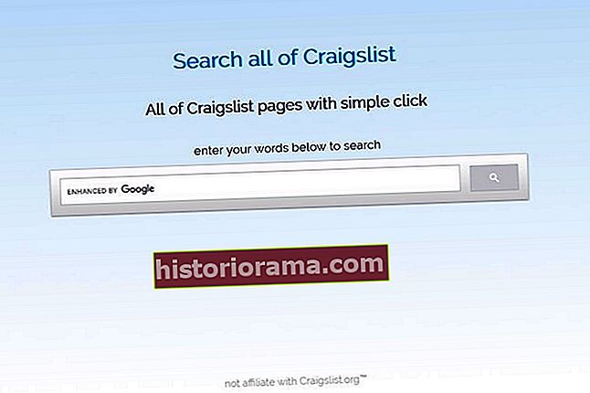 Screenshot på webstedet SearchCraigslist