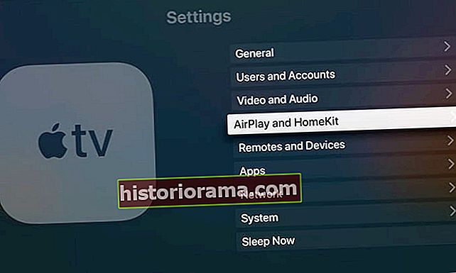 Apple TV Povolte AirPlay
