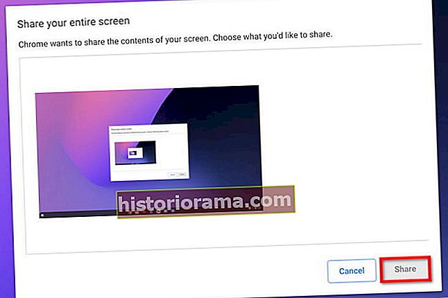 Chrome OS Chromecast Sdílet celou obrazovku