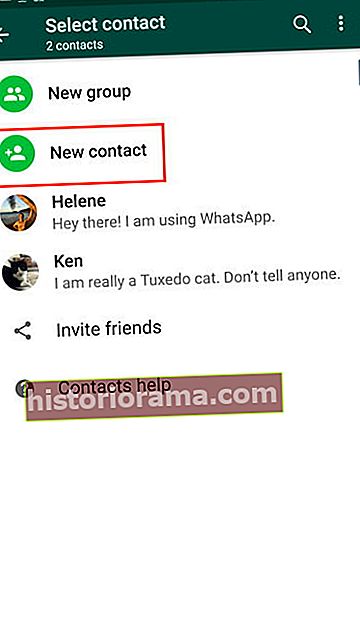 WhatsApp Přidat kontakt Android