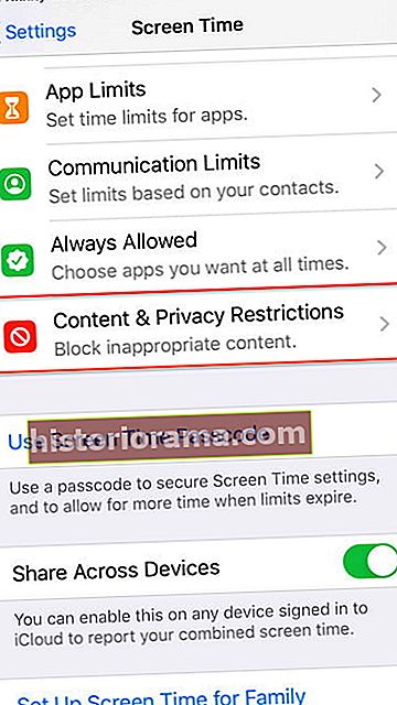 cum să ștergeți aplicațiile de pe un iPhone restricții