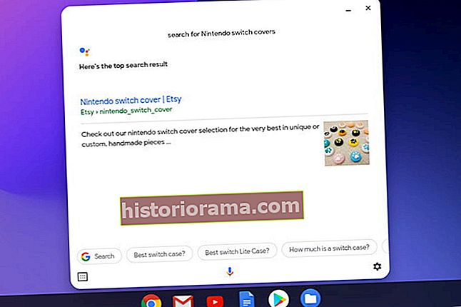 Chromebook Google Assistant-søgeresultater