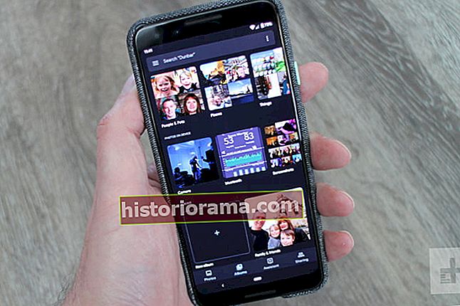 Android 10 Q mørkt tema i Fotos-appen