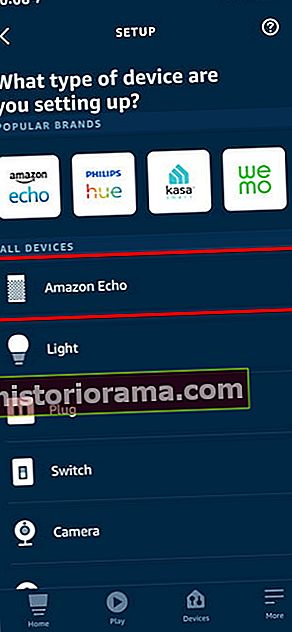 Amazon Alexa iPhone Επιλέξτε Echo