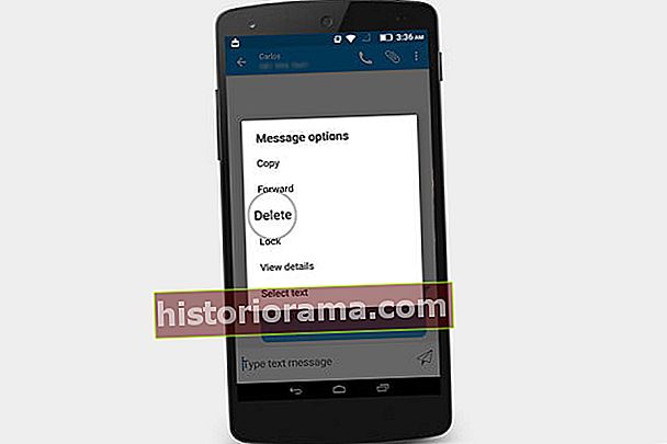 slet besked android sms