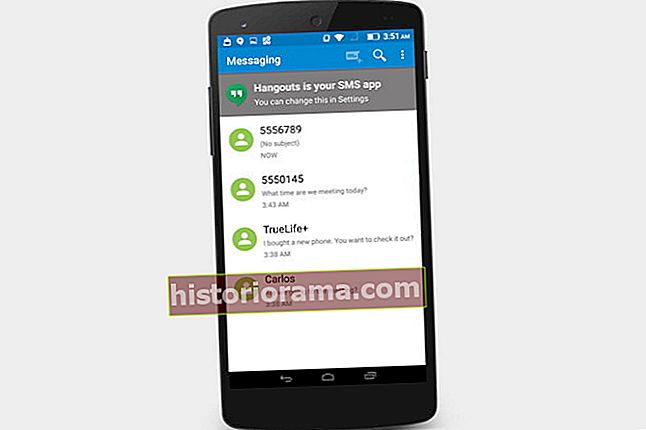 izbriši android sms nit Hangouts -