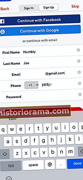 DoorDash e-poštni naslov