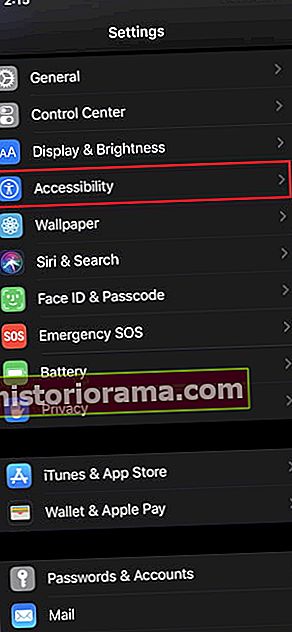 hvordan man tager et skærmbillede på en iPhone XR-tilgængelighed iOS