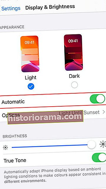πώς να ενεργοποιήσετε τη σκοτεινή λειτουργία στο iOS 13 χρησιμοποιήστε το Auto 1