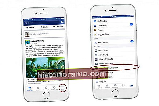 Setări de preferințe pentru fluxul de știri în Facebook Mobile