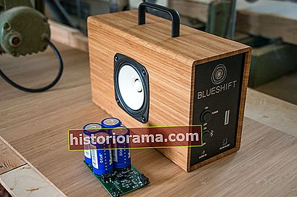 Blueshift Helium Bamboo Supercapacitor Powered Speaker