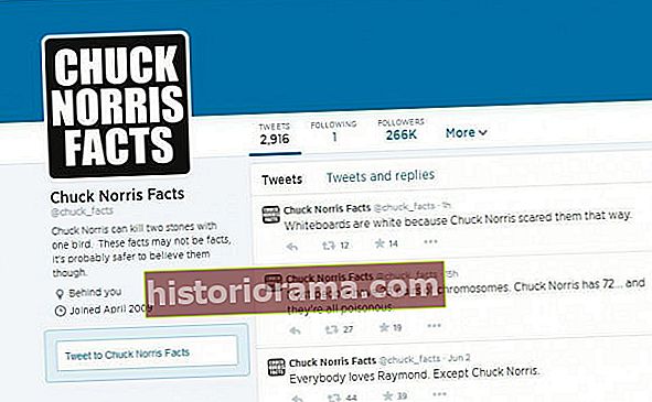 Fakty o účte Chucka Norrisa