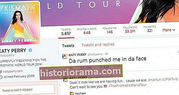 Účet Katy Perry na Twitteri
