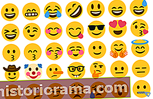 Et udvalg af de nye emojis understøttet af Twitter