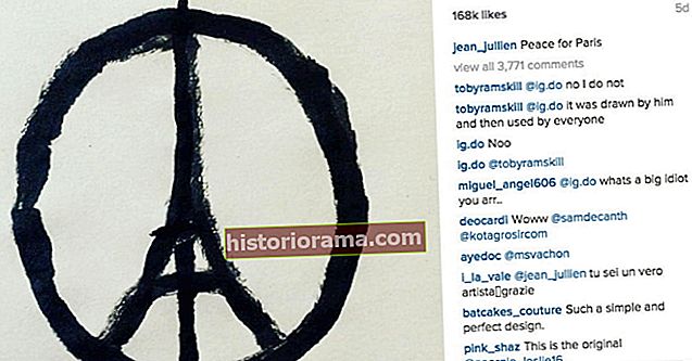 Artistens enkle 'Peace for Paris' tegning er internettets symbol for solidaritet